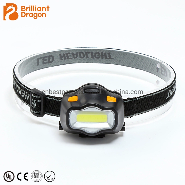 3W Ultra-Light Waterproof Camping Head Torch Fishing Emergency LED Headlight LED Outdoor Riding Waterproof COB LED Headlamp