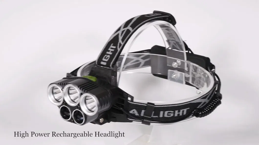 Glodmore2 10W Zoom Lighting 1000 Lumen USB T6 Rechargeable High Power LED Headlamp with Charging Indicator