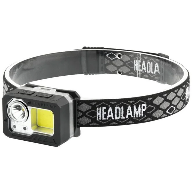 18650 3AAA Battery Rechargeable COB Headlamp with Sensor Function 60 Degree Rotating Portable LED Emergency Mini Headlamp