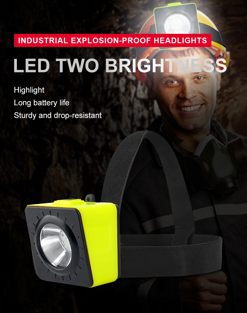 LED Miners Headlamps with Dual Light Source Industrial LED Explosion-Proof Waterproof Mining Lamp