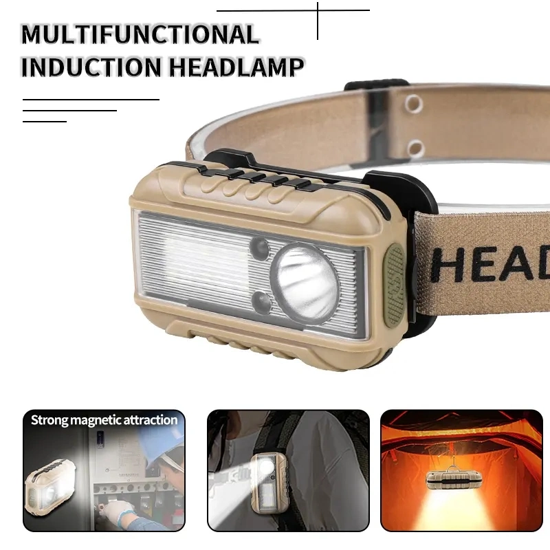 New 3 Modes Blue Red White 1000 Lumen Mini Headlamp Rechargeable Headlight Headlamp LED