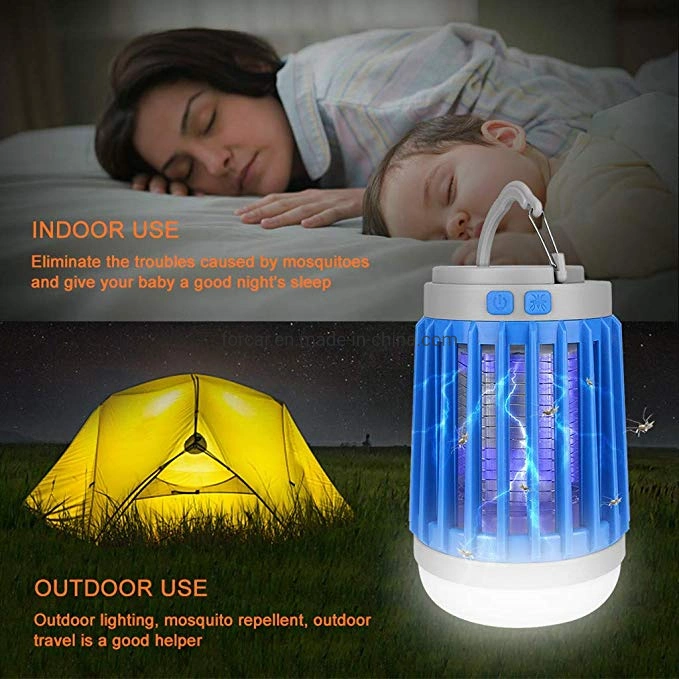 Waterproof Rechargeable LED Camping Lantern Flashing 3-in-1 Portable Compact Camping Gear Mosquito Camp Lamp Emergency LED Camping Light