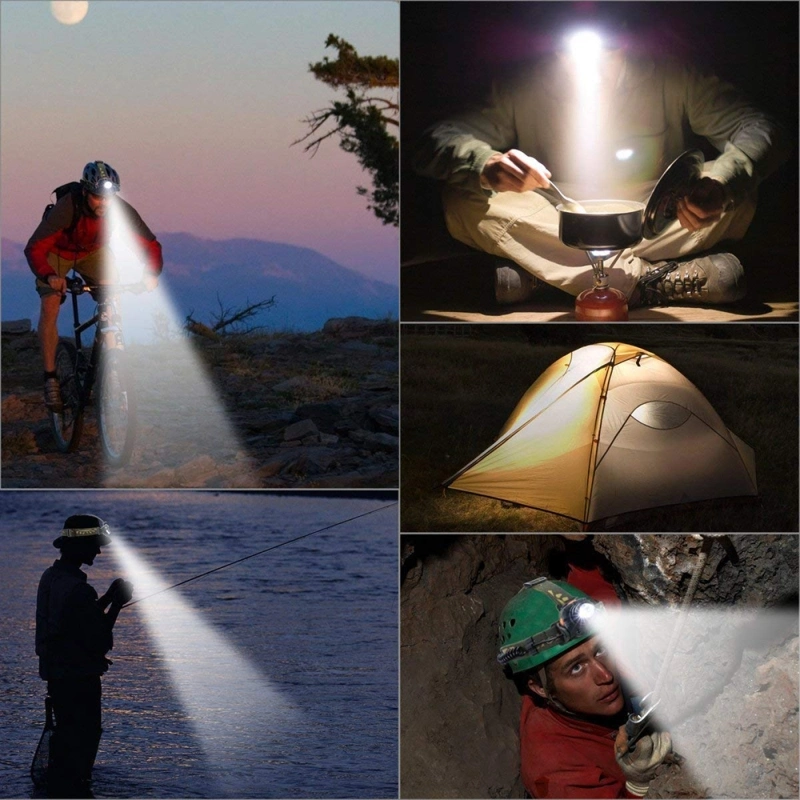 Waterproof Cycling Flashlight Durable Outdoor Sports Head Torch Hiking T6 LED Zoomable Headlamp