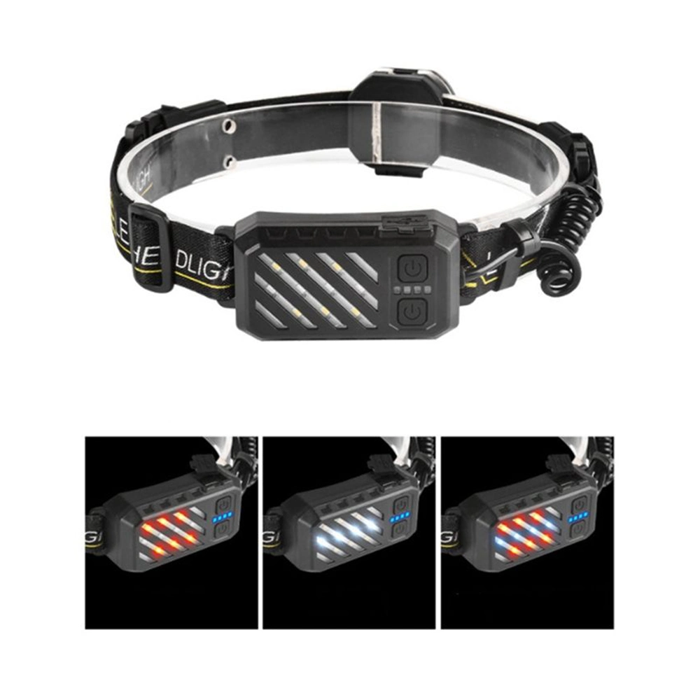 New Style Portable LED Headlight Ultra Wide Angle COB Rechargeable Headlamp for Outdoor Hunting