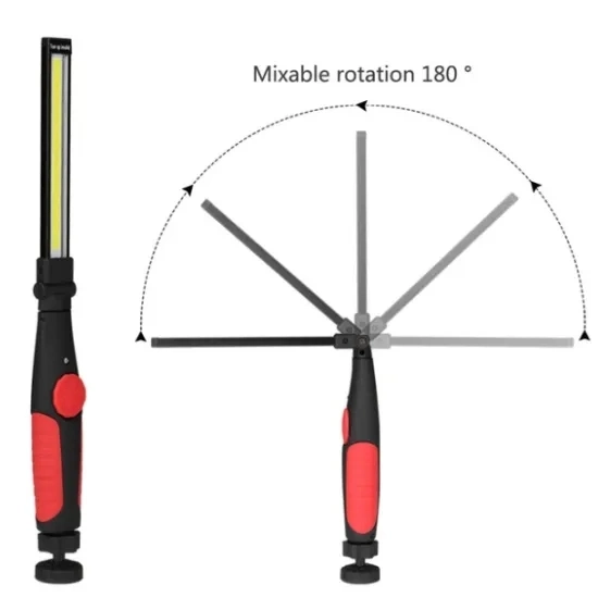 New 270 Rotation Magnetic Car Inspection Spot Light Powerful COB USB Rechargeable Auto LED Working Lamp Handheld Camping Emergency LED Work Light