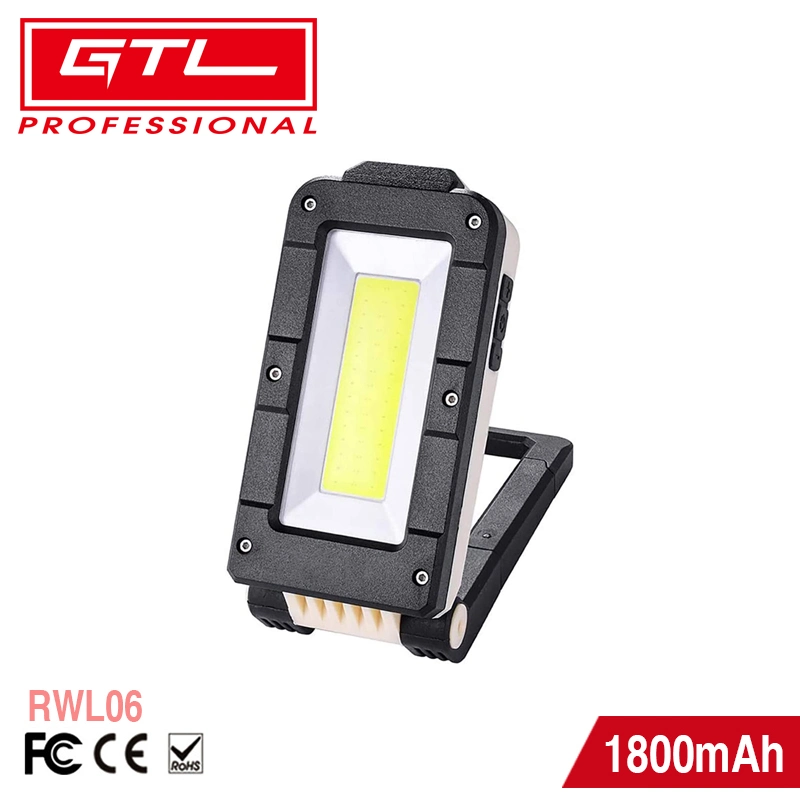 LED Work Light Torch Portable Folding 8 Modes Car Repairing Emergency Flashlight XPE COB Work Light for Camping/ Hiking/ Security (RWL06)