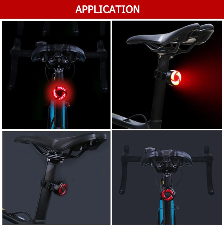 Brightenlux High Quality COB LED USB Rechargeable IP65 Waterproof Red Warning Light Back Bike Light