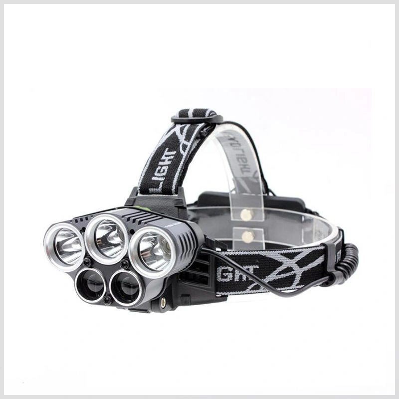 Glodmore2 10W Zoom Lighting 1000 Lumen USB T6 Rechargeable High Power LED Headlamp with Charging Indicator