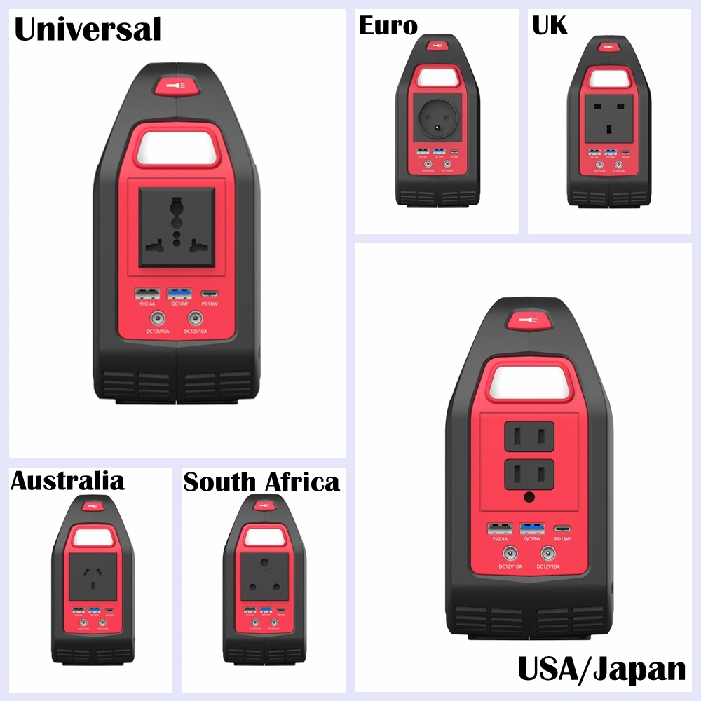 Sample Customization Emergency Back up Power Supply 150W Solar Generator