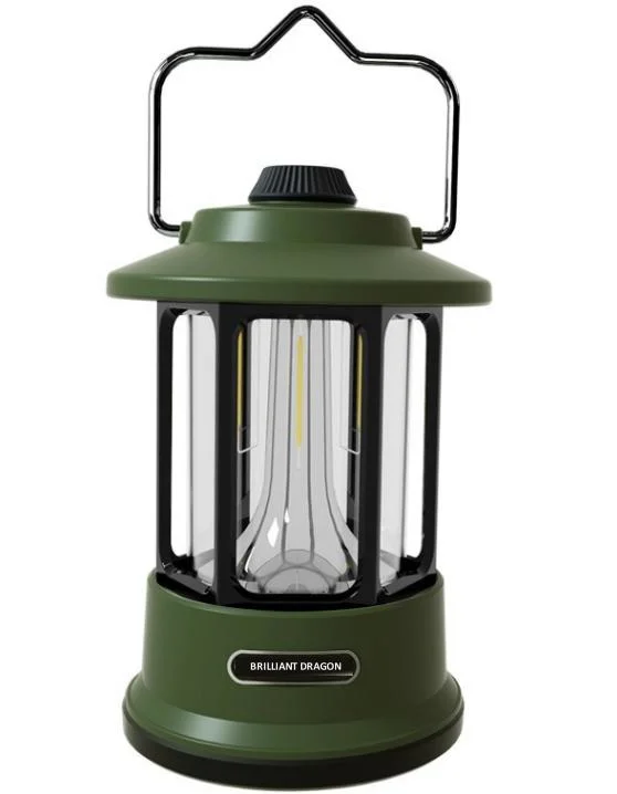 Wholesale Multifunctional Vintage Hanging Camping Tent Lantern Portable Rechargeable Magic Cool Tent Lamp Retro LED Camping Light