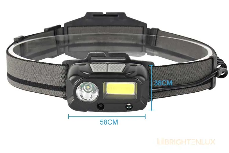 Brightenlux Factory Supply High Power Rechargeable Mining Battery Motorcycle Whaterproof COB LED Headlamp