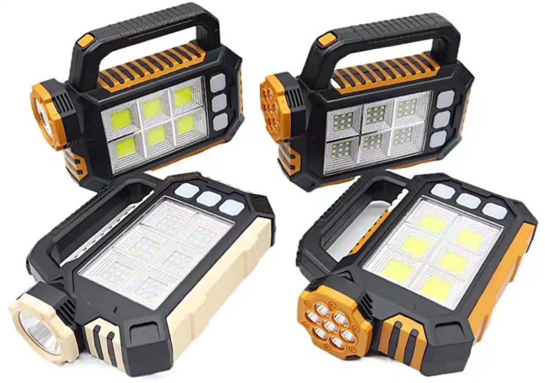 Waterproof LED Home Emergency Light Outdoor &amp; Indoor USB Rechargeable Solar LED Work Light with LED Light