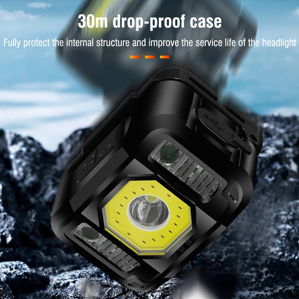 Portable Wholesale Powerful Waterproof USB Rechargeable Best Head Lamp Torch Headlamp