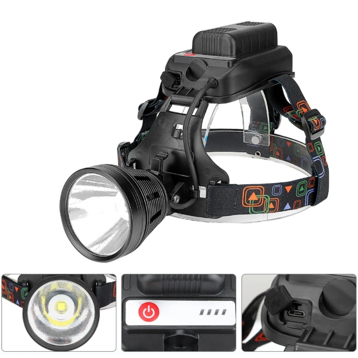 Outdoor Camping Fishing 4 Modes USB Rechargeable Waterproof Headlamp