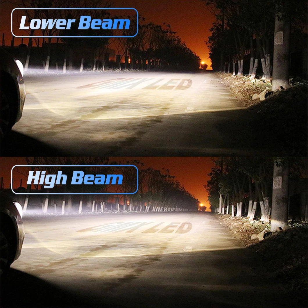 G-View GMX LED Car Light Bulb H7 H18 High Low Beam Auto Headlight 6000K White Color COB Headlamp