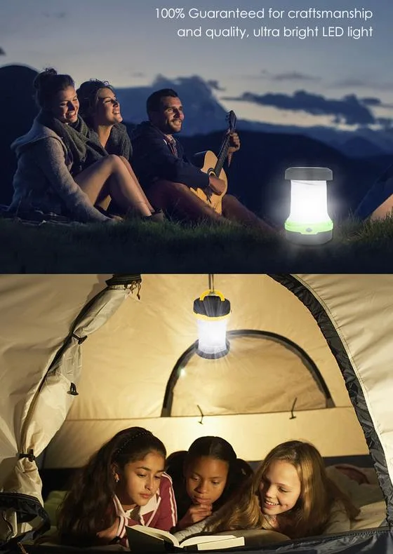 3AAA Battery Powered Folding Pop up Camping Hiking LED Light