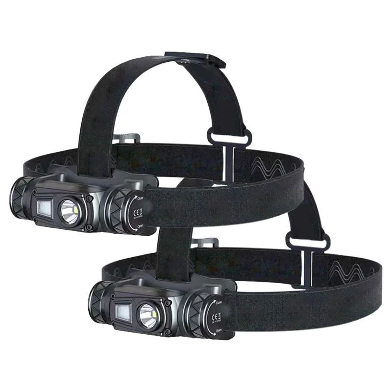 Glodmore2 Hot Selling 180 Adjustable Belt High Bright USB Rechargeable COB LED Headlamp with Power Bank