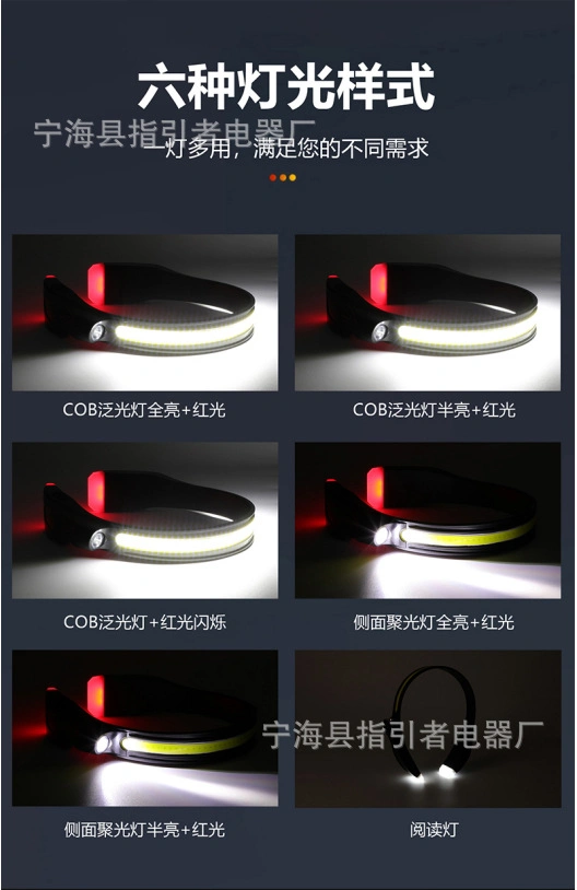 New Wave Sensing Headlight High Light USB Charging Headlight Outdoor Running Riding Fishing Hanging Neck Headlight