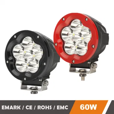 60W High Lumen LED Scheinwerfer mit Combo für Rot oder Schwarze Farbe LKW Dach Lichter Auto LED-Licht
