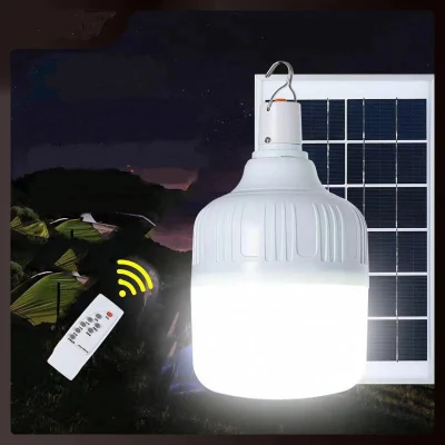  Tragbare Solar-Lampe wiederaufladbare Glühbirne Solar Panel Wasserdichte LED Camping Zelt Home Outdoor Camping Beleuchtung