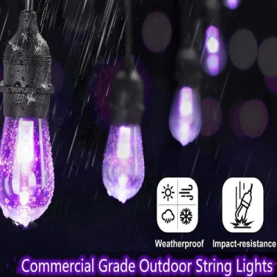  Transparente RGB Outdoor-Straße LED-Lampe String Licht Camping Beleuchtung