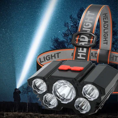 Starke Licht Kopf Licht Camping Abenteuer Angeln Lampe wiederaufladbare LED Scheinwerfer