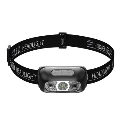  Outdoor-Kunststoff Mini-Scheinwerfer wasserdicht wiederaufladbare LED-Stirnlampe