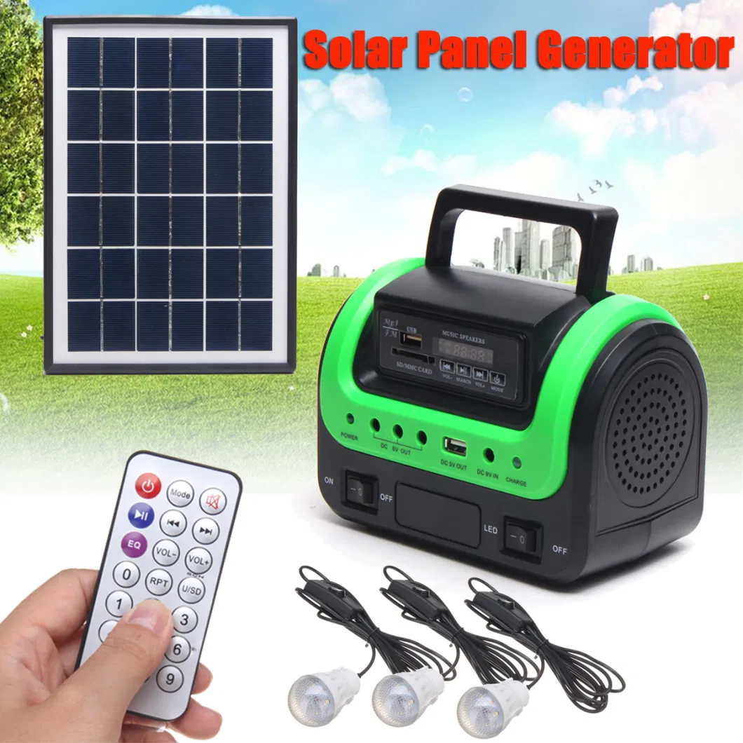 Solar Portable One Tow Three LED Camping Light Portable Emergency Tent Light 5W with Radio Bluetooth Function