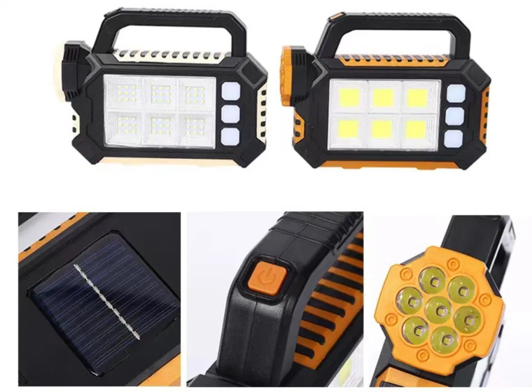 Factory Supply Portable Water-Proof Solar Lighting Energy Lamp Outdoor Hiking Tent Light Solar Camping Light with USB Mobile Charging