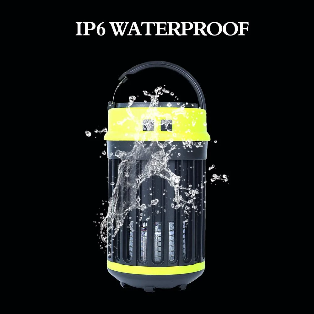 Waterproof Portable Outdoor Mosquito Destruction Lamp Rechargeable LED Solar Lantern Camping Light