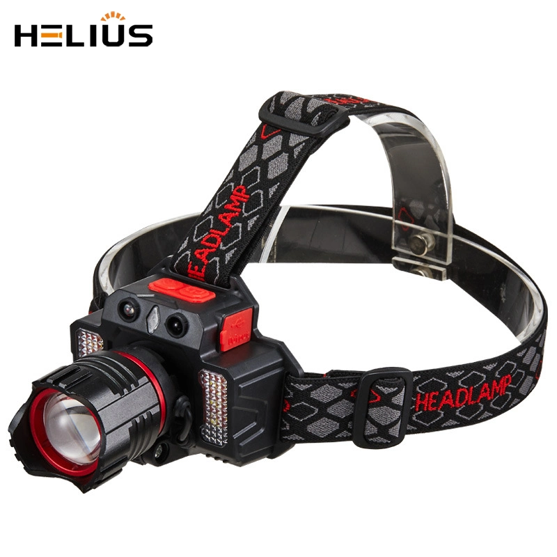 Xhp50+SMD LED Headlamp 4500lumen Zoomable Rechargeable Built-in Battery Type-C Flashlight Headlight