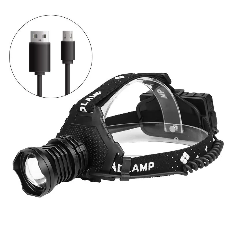 High Powerful 1200lm Headlamp Waterproof Aluminum Rechargeable Zoom LED Headlamp