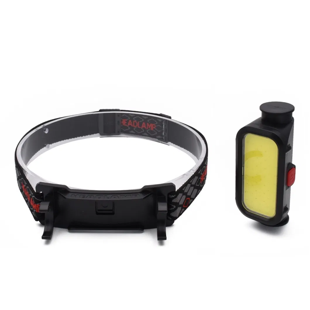 COB Outdoor Mountaineering Night Fishing Running Car Repair LED Rechargeable Headlight