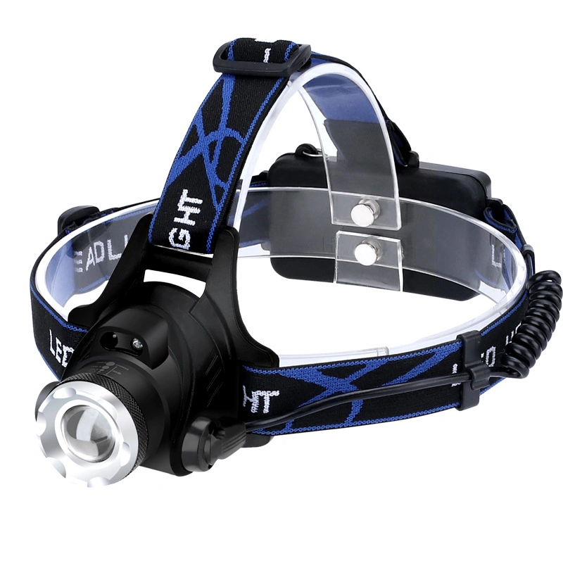 Portable Wholesale Powerful Waterproof USB Zoom Rechargeable Head Lamp Four Modes LED Head Lamp Torch Headlamp