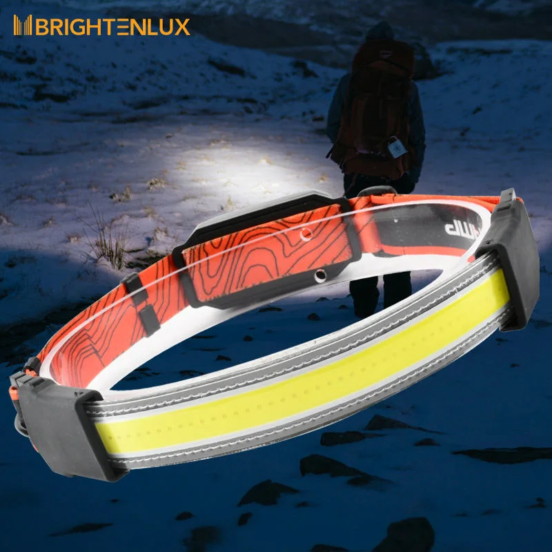 Glodmore2 High Bright Ipx4 Waterproof Portable Headlight in Headlamps, USB Rechargeable Head Torch COB Miner Headlamp