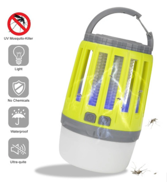 Waterproof Emergency Outdoor Decorative LED Lighting Camp Tent Multi-Use 3W COB 2 in 1 Rechargeable Mosquito Killer Lantern LED Camping Light