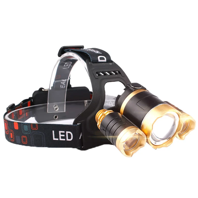 Glodmore2 2022 Factory Supply Cheap Gold USB Rechargeable LED Headlight, Xml T6 10W LED Ipx4 Waterproof Headlamp