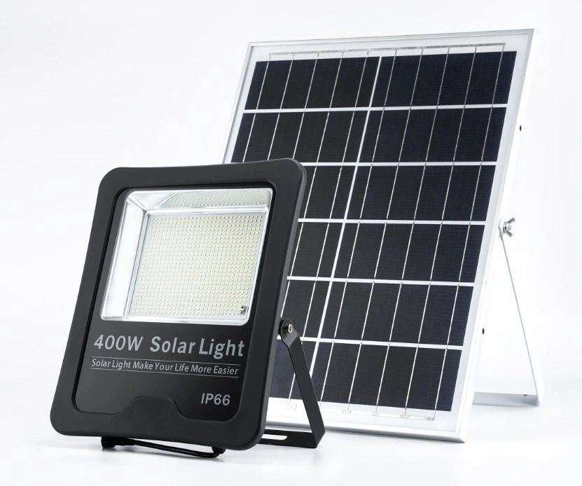 Distributor 100W High Brightness Energy Saving Aluminium Garden Solar Lamp IP65 Camping LED Floodlight