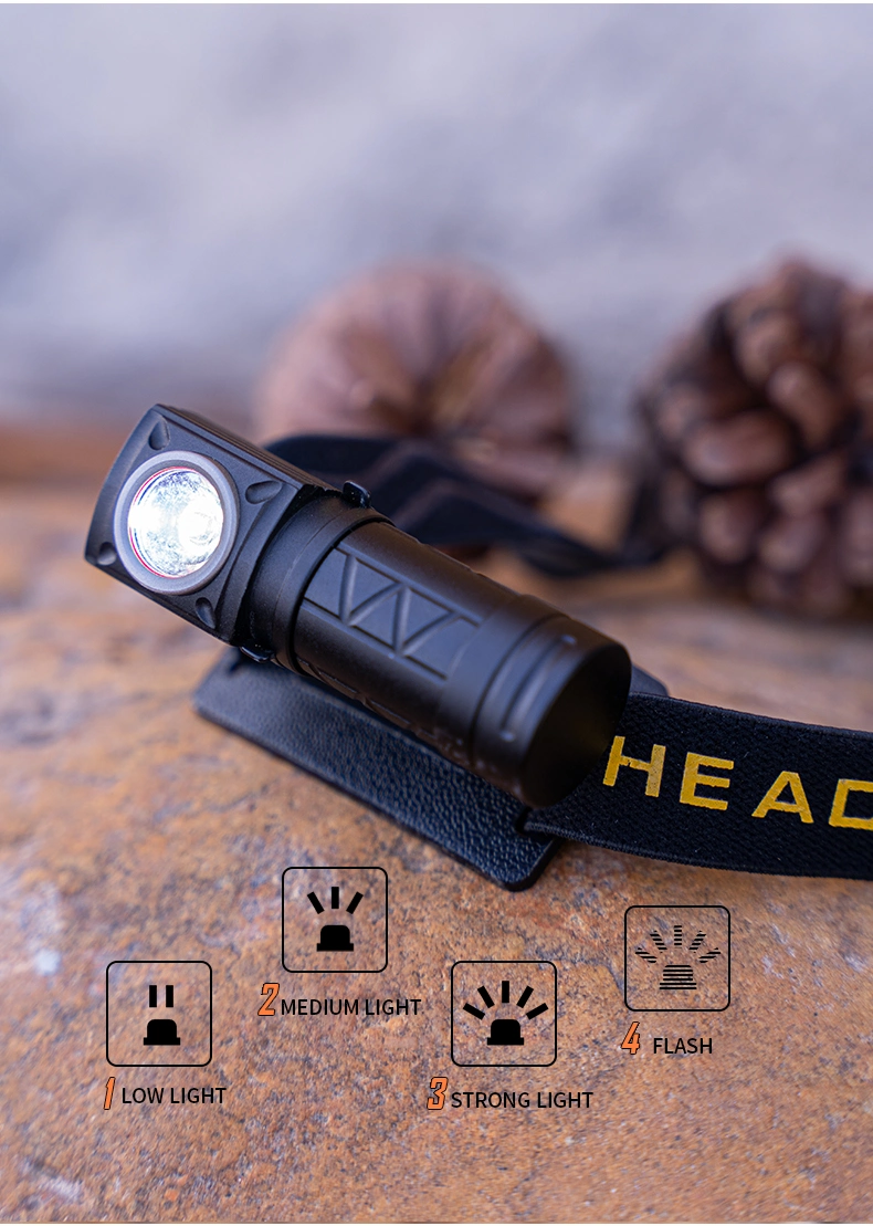 Xpg Multi-Function L-Shaped Corner Head Lamp Holder Portable Flexible Dual-Use Small Bright High Camping Torch Flashlight