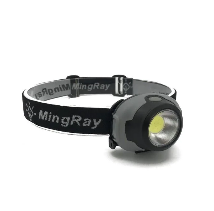 Goldmore9 Hot Sell LED Headlamp in ABS Material Dry Battery Powered Small Light and Portable LED Headlight