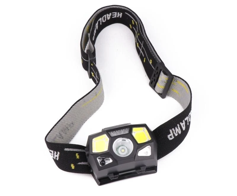 Glodmore2 OEM Adjustable Belt USB Rechargeable Built-in Lithium Battery LED Sensor Headlamp with 5 Modes Light