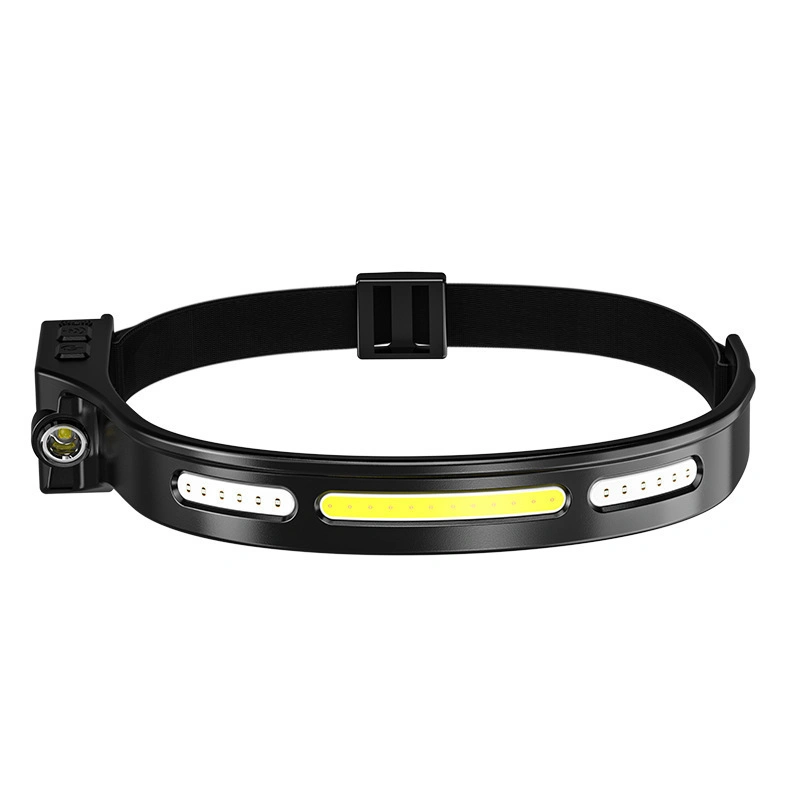 Brightenlux High Lumen Sensor Induction Waterproof Lightweight Running Wide Beam COB LED Headlamp Rechargeable