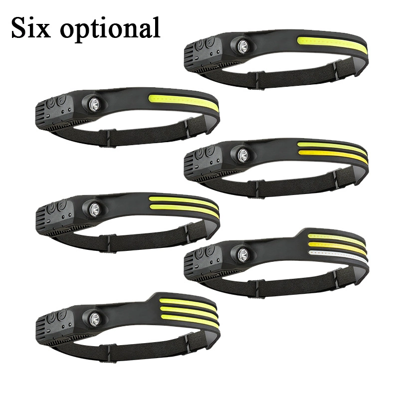 Portable Wholesale Powerful Waterproof USB Zoom Rechargeable Head Lamp Four Modes LED Head Lamp Torch Headlamp