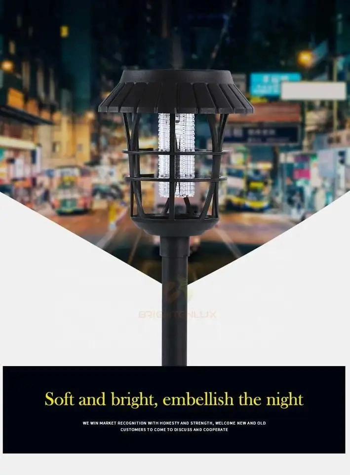 Mutli-Functional 2 in 1 Mosquito Killer Lamp Outdoor Solar Garden Light Waterproof Solar Camping Lamp