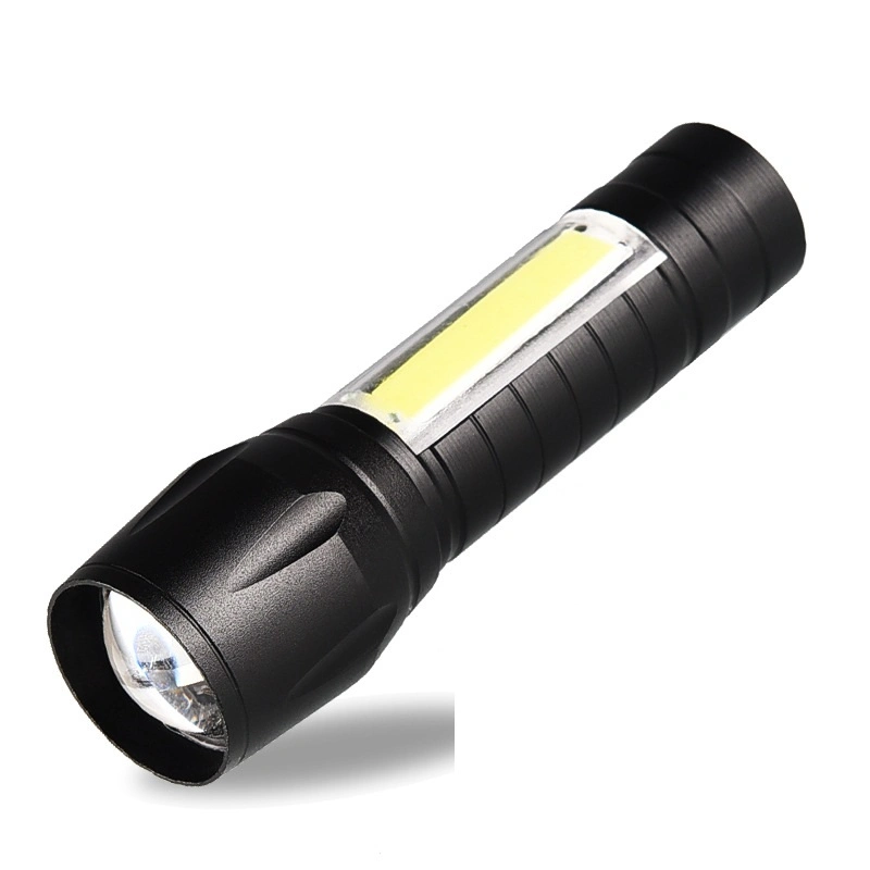 Mini LED Flashlight Tactical Torch Light Zoomable COB High Quality Handheld Light