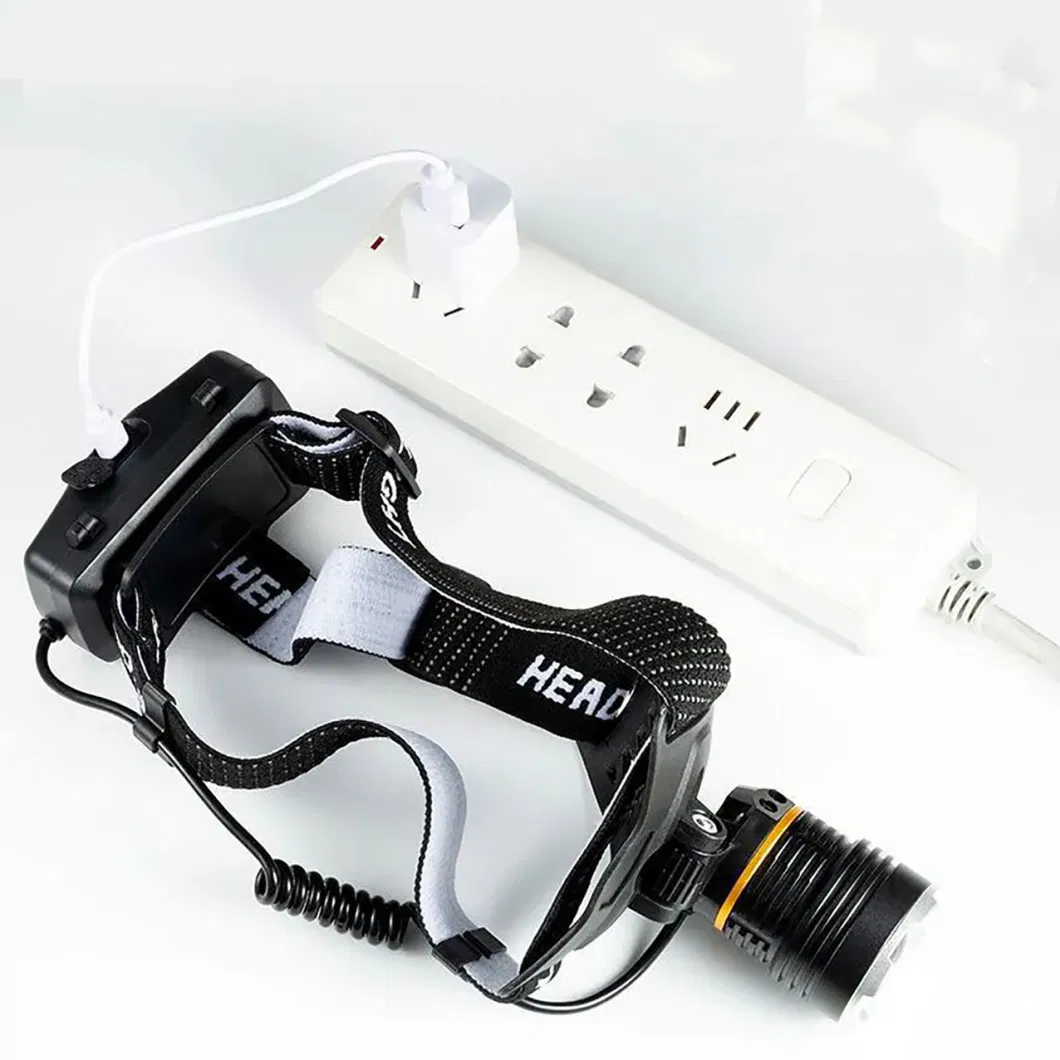 LED Sensor Strong Light Rechargeable Head Mounted Headlights