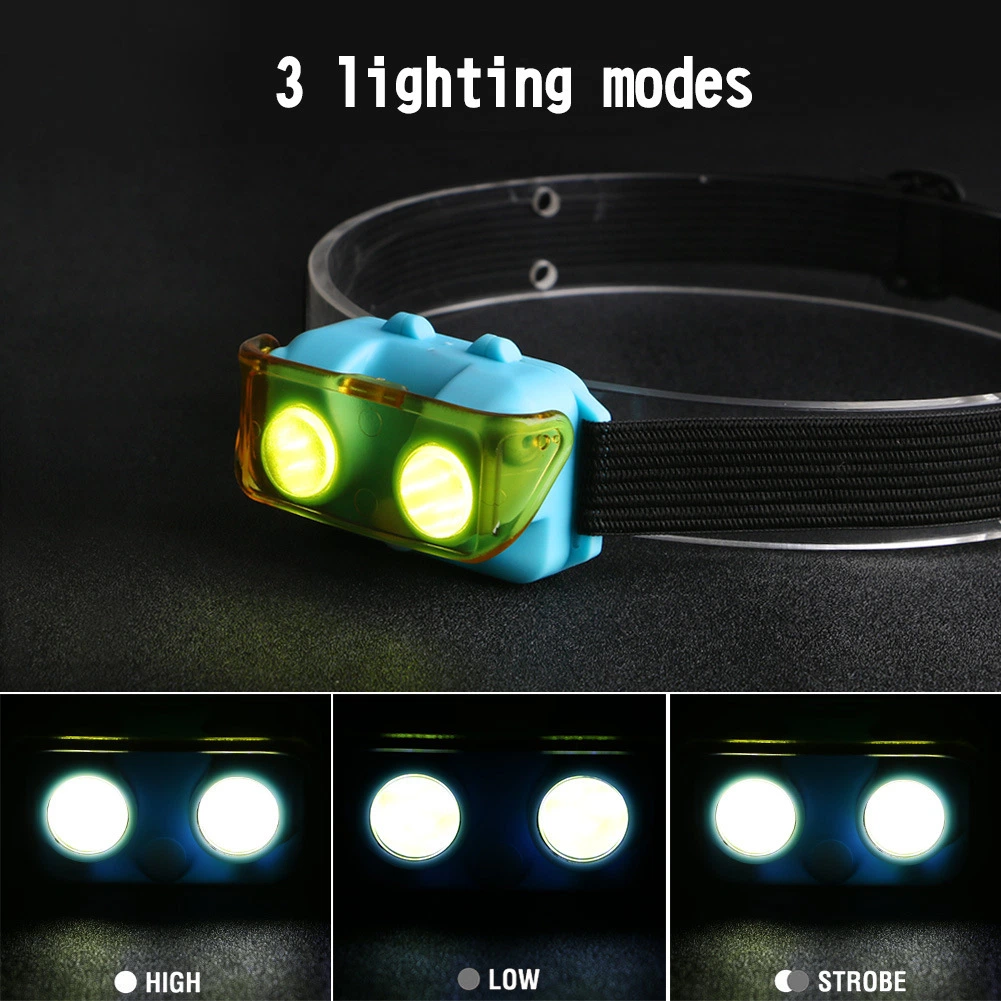 Outdoor Sports Emergency LED Flashlights Super Bright COB Headlamp