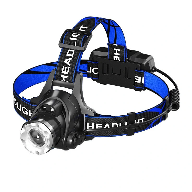 Portable Wholesale Powerful Waterproof USB Zoom Rechargeable Head Lamp Four Modes LED Head Lamp Torch Headlamp