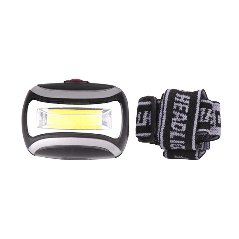 Plastic 90 Degree COB LED AAA Battery Mini Headlamp