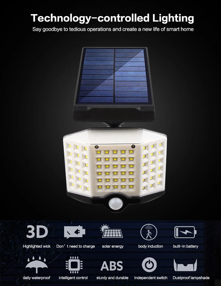 Brightenlux Wholesale Wireless Solar Power Charging Sensitive Sensor LED Solar Motion Sensor Wall Light